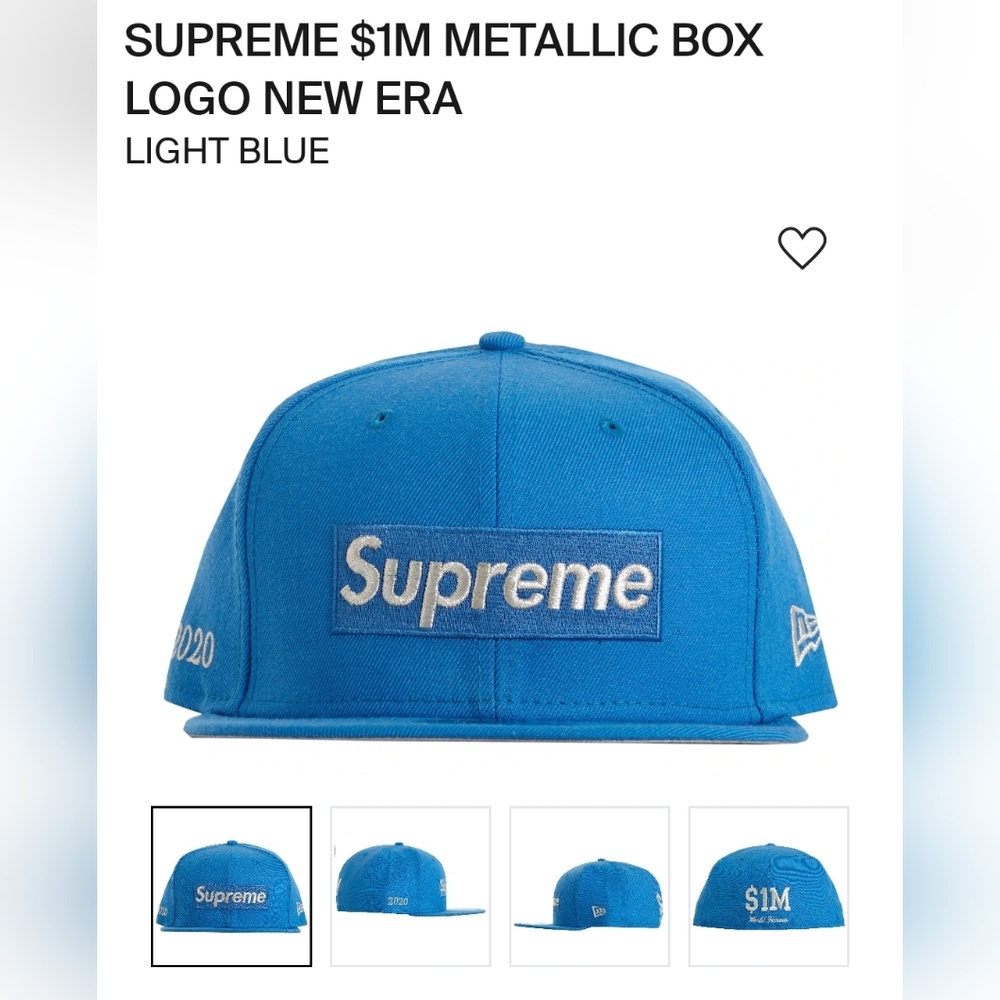 Supreme 1M new era fitted 7 1/8